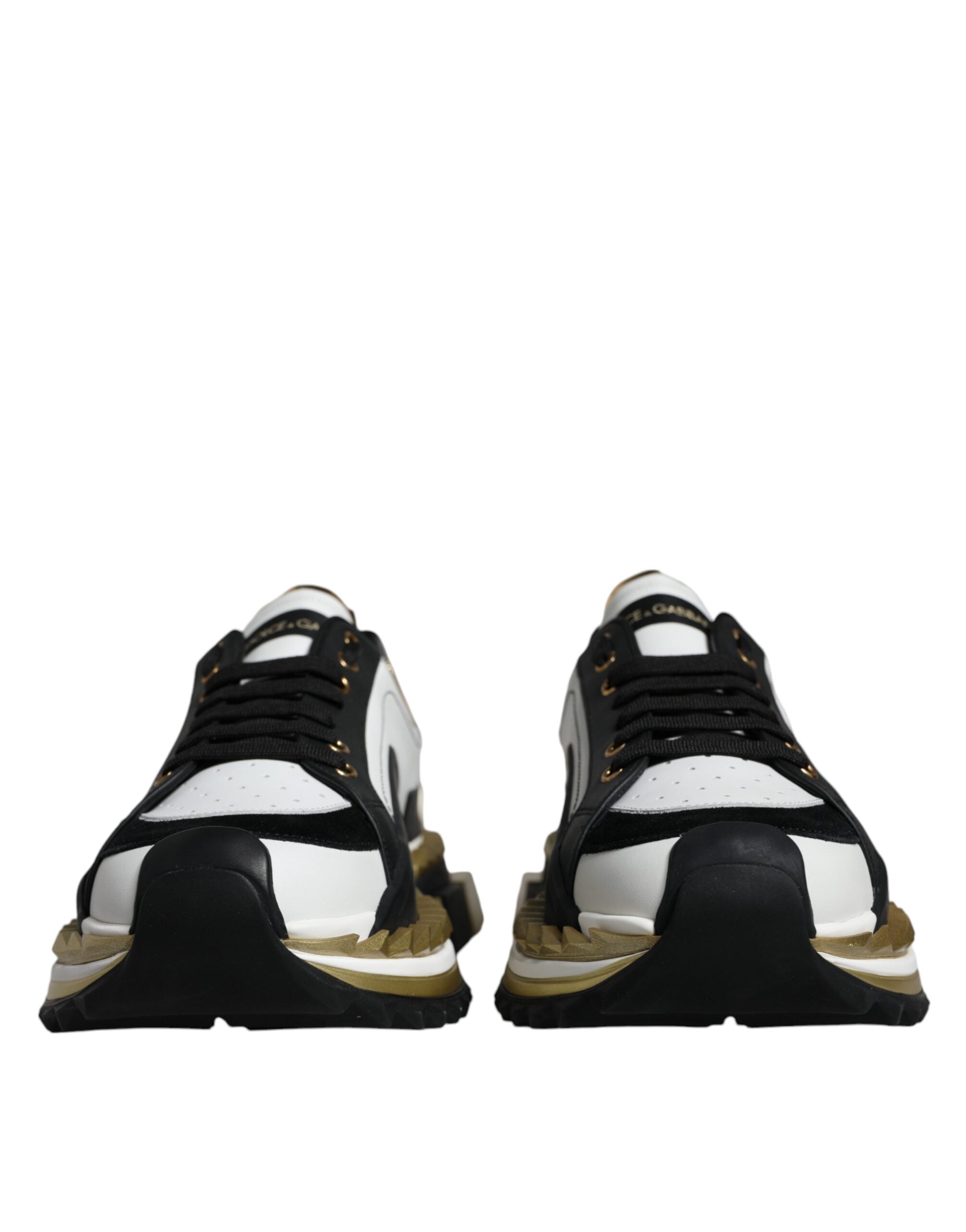 Baskets Dolce & Gabbana Super King blanc or et noir