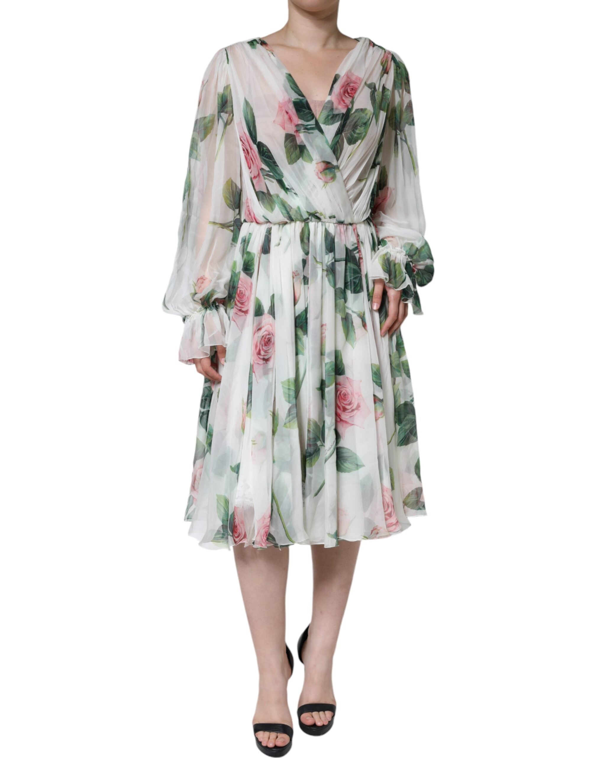 Robe Dolce & Gabbana midi blanche