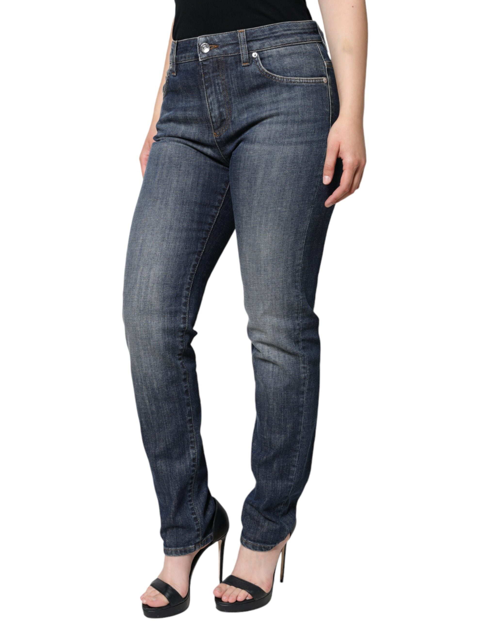 Jeans Dolce & Gabbana mi taille bleu foncé
