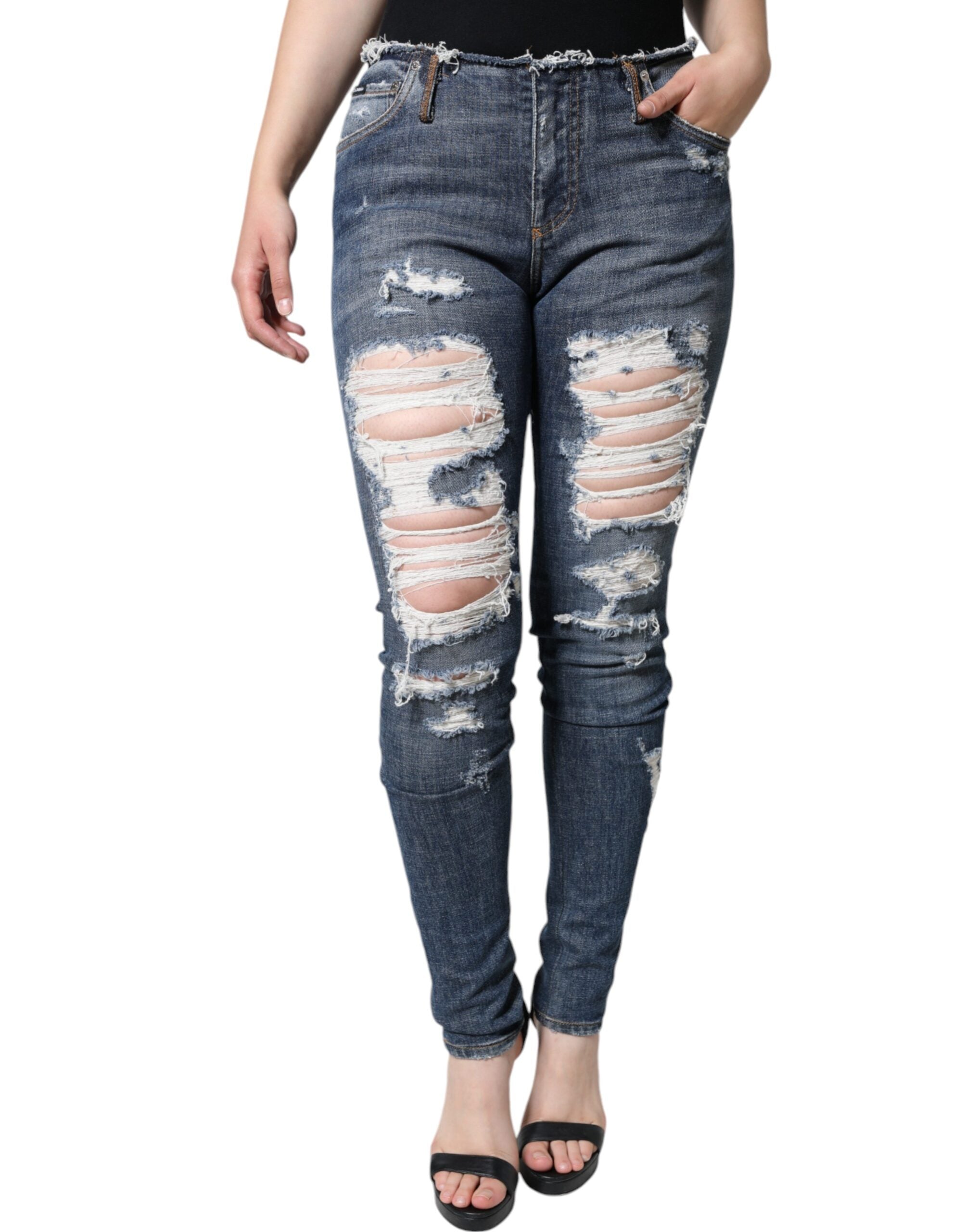 Jeans Dolce & Gabbana tissés blancs