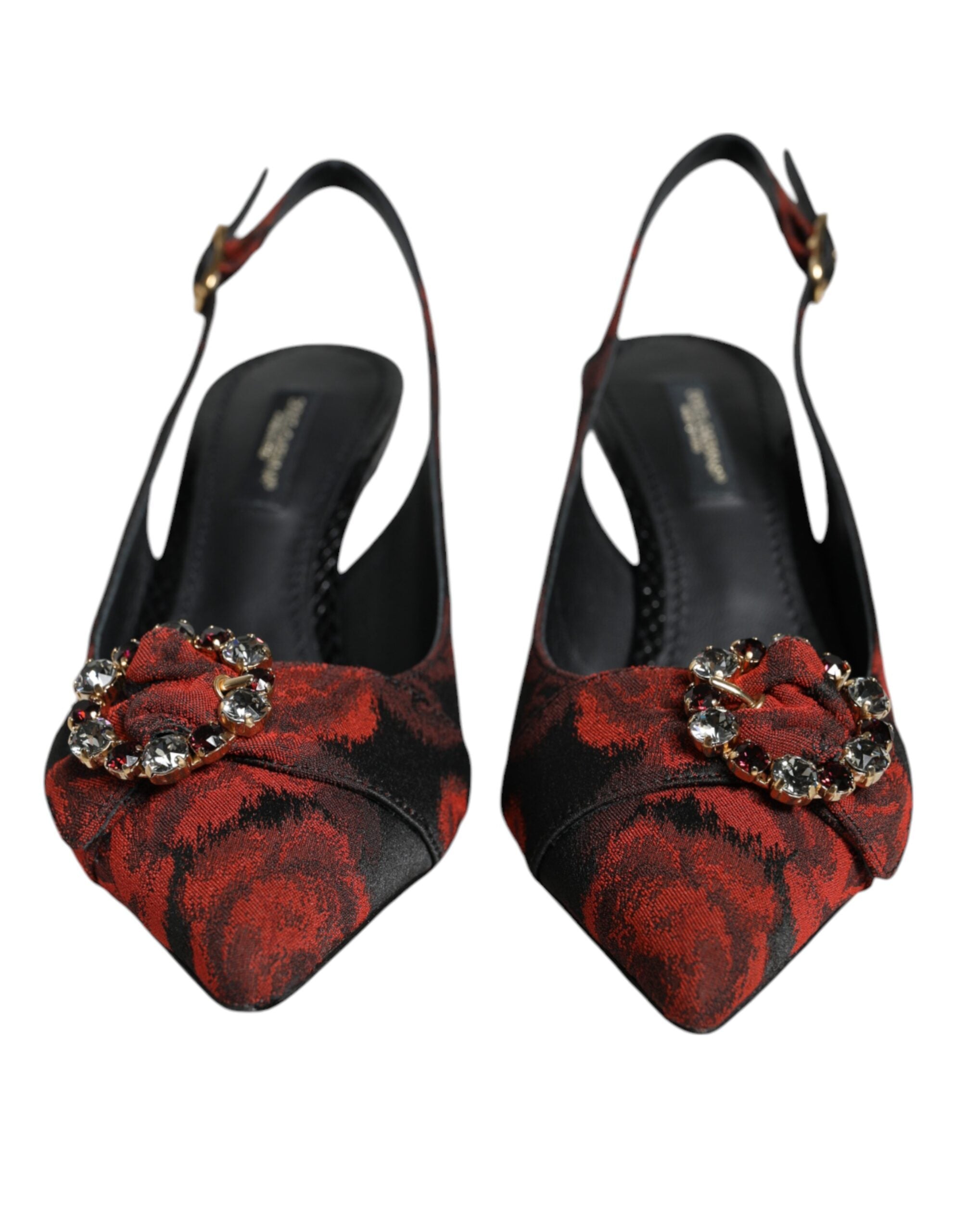 Escarpins Dolce & Gabbana Slingback noirs et rouges