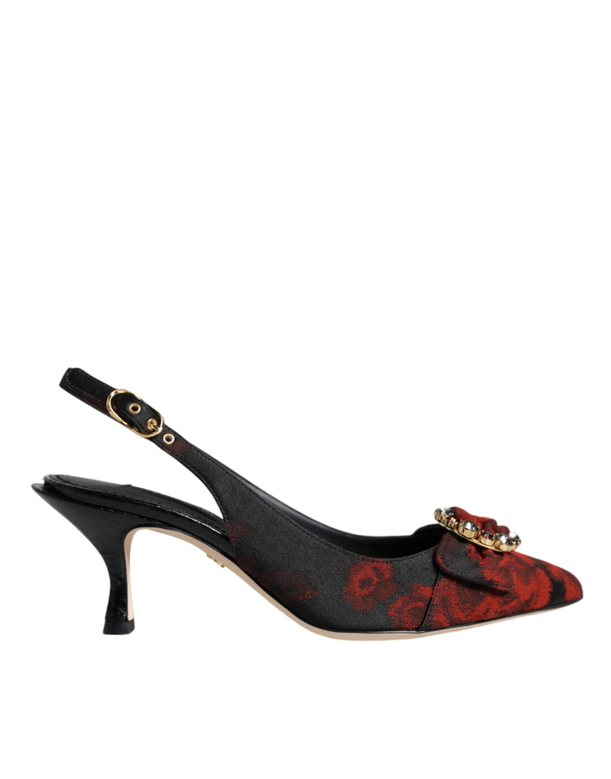 Escarpins Dolce & Gabbana Slingback noirs et rouges