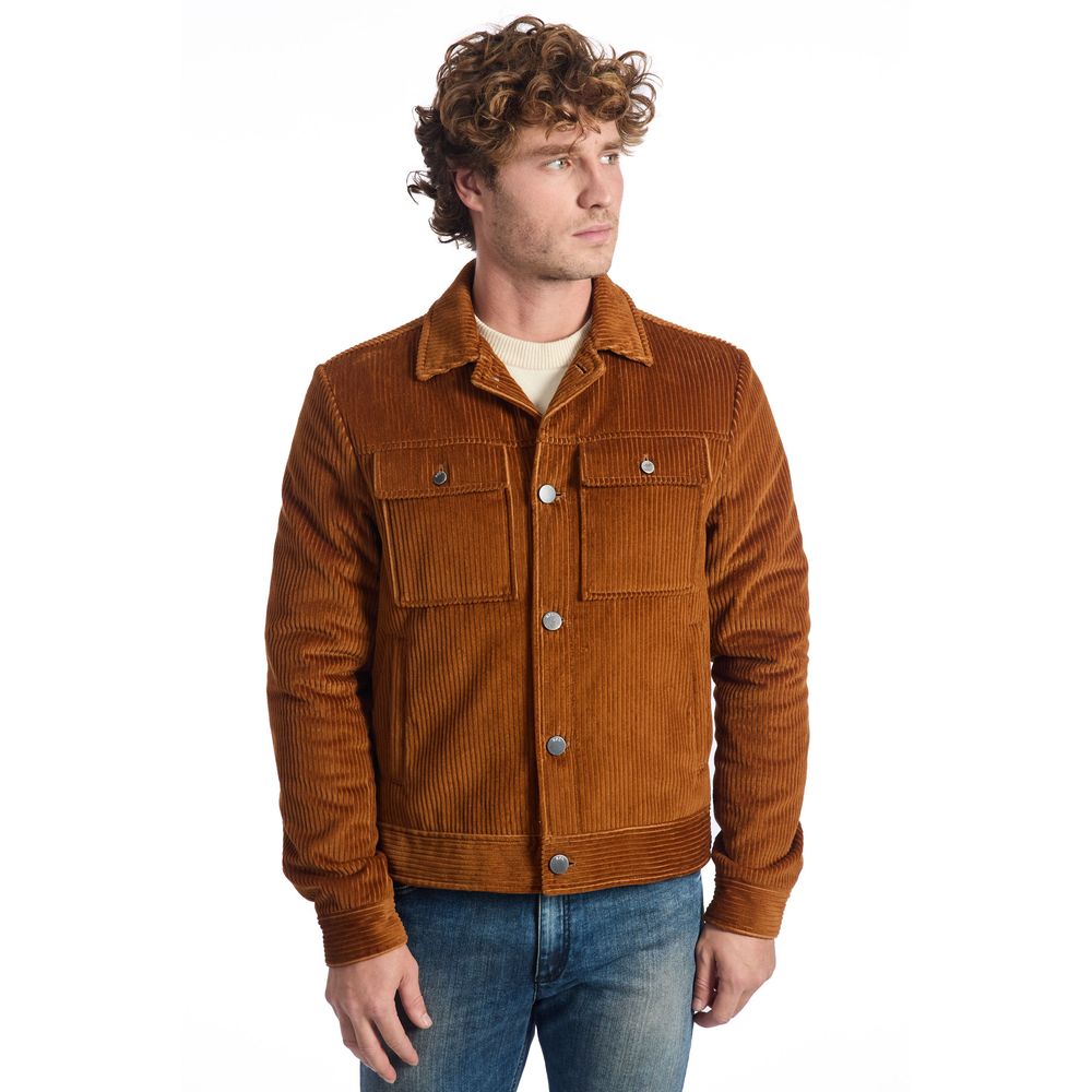 Veste Roberto Pepe courte marron