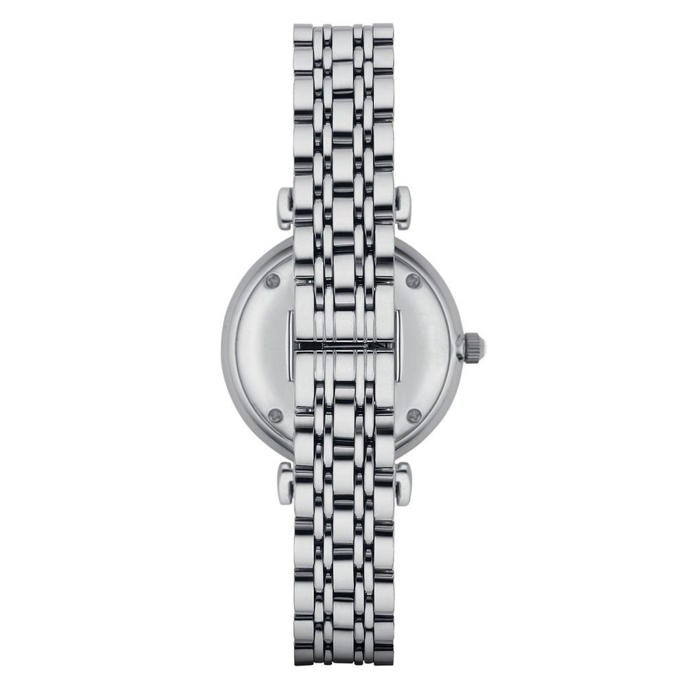 Montre argentée en acier inoxydable
