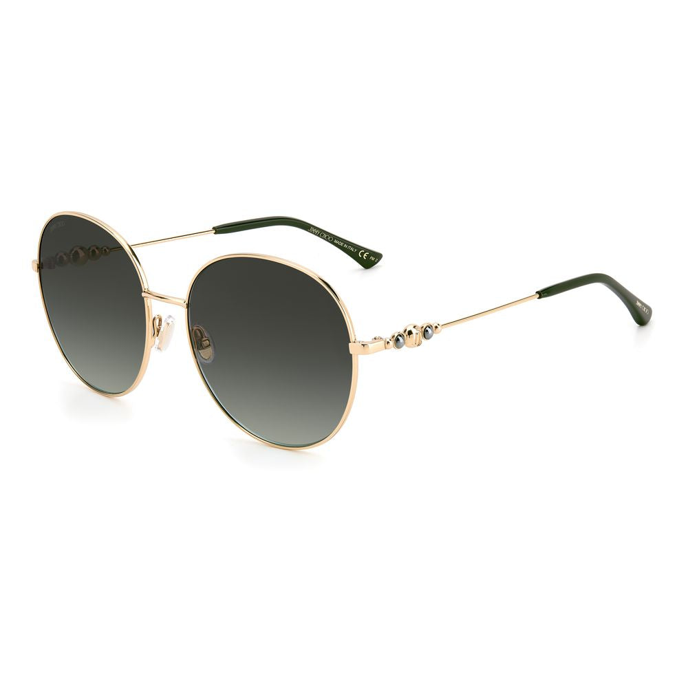 Lunettes Jimmy Choo Birdiespefib dorées vertes