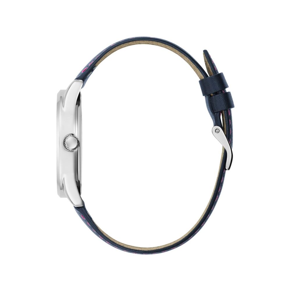 Montre G Block cuir bleu