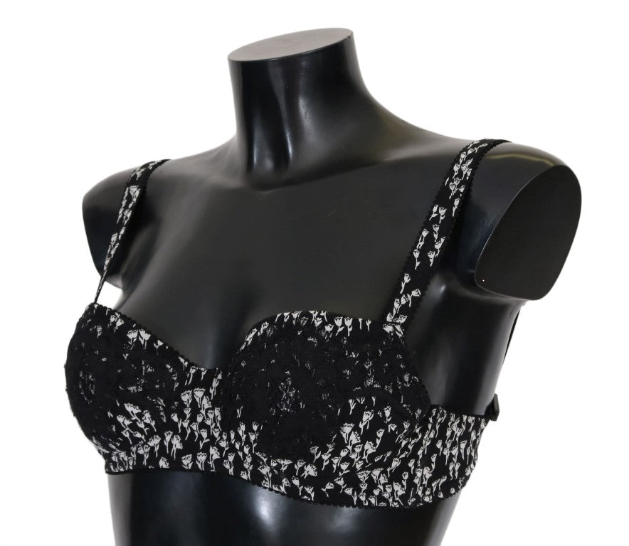 Soutien-gorge Dolce & Gabbana en soie noir