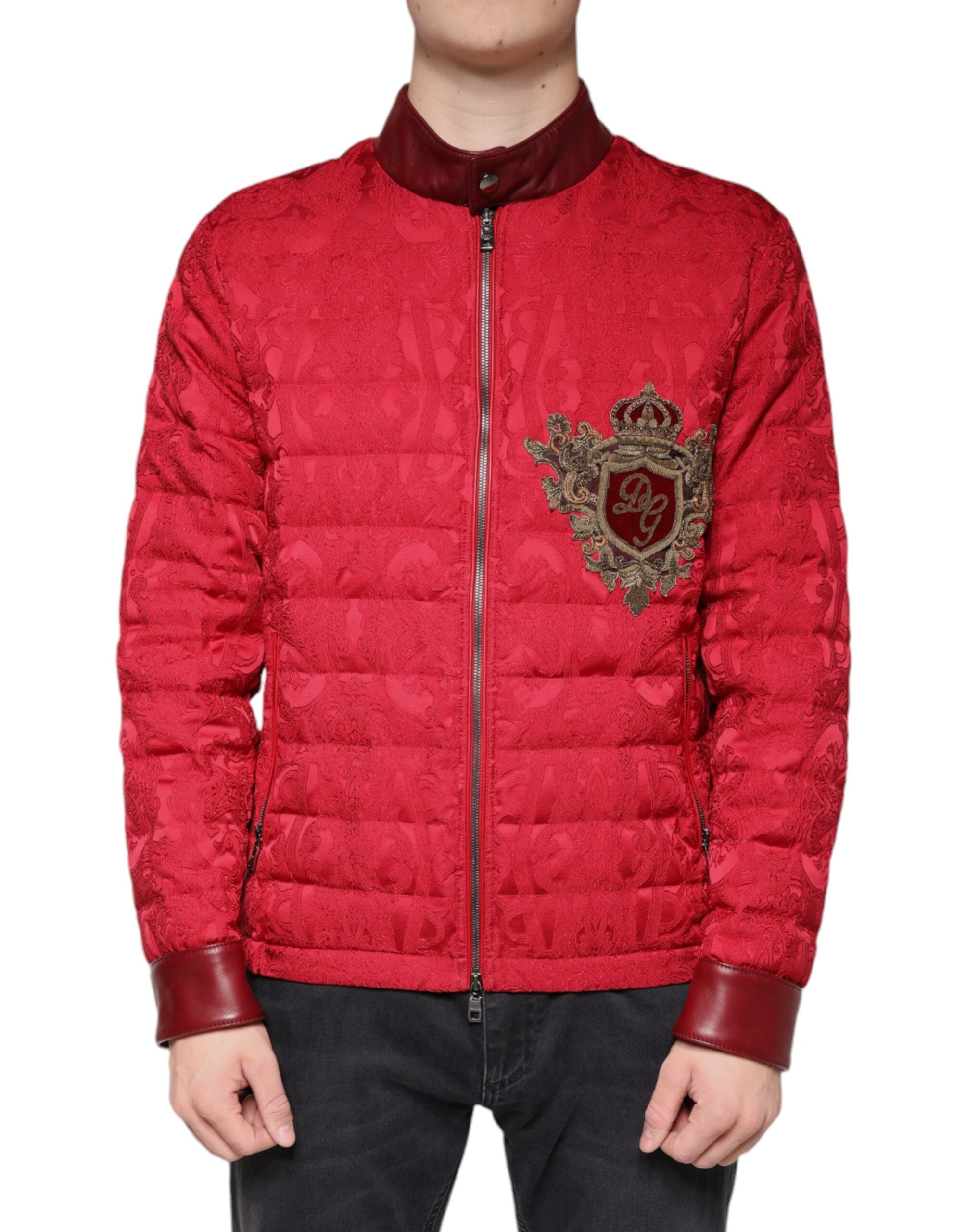 Veste Dolce & Gabbana Puffer rouge