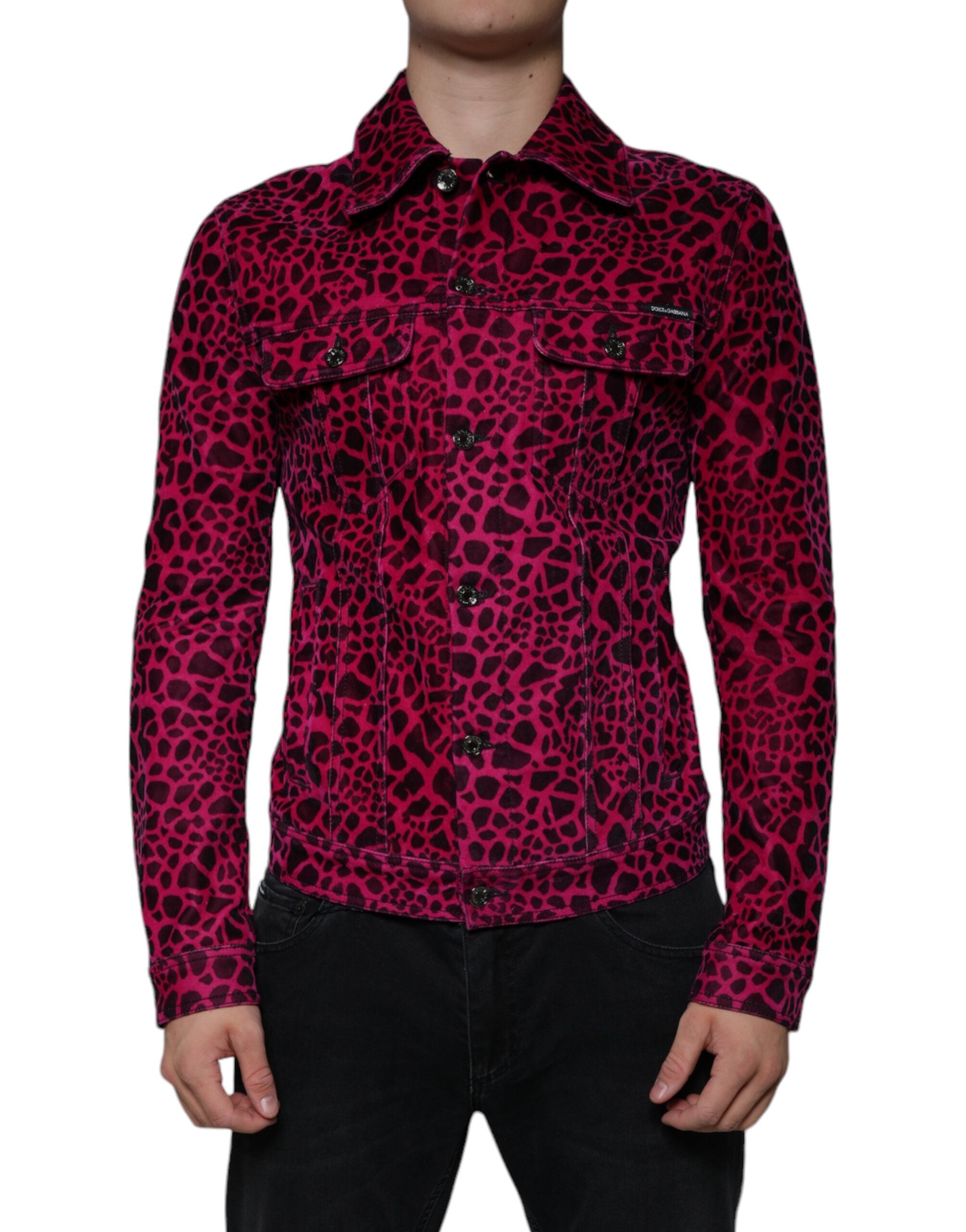 Veste Dolce & Gabbana fuschia léopard