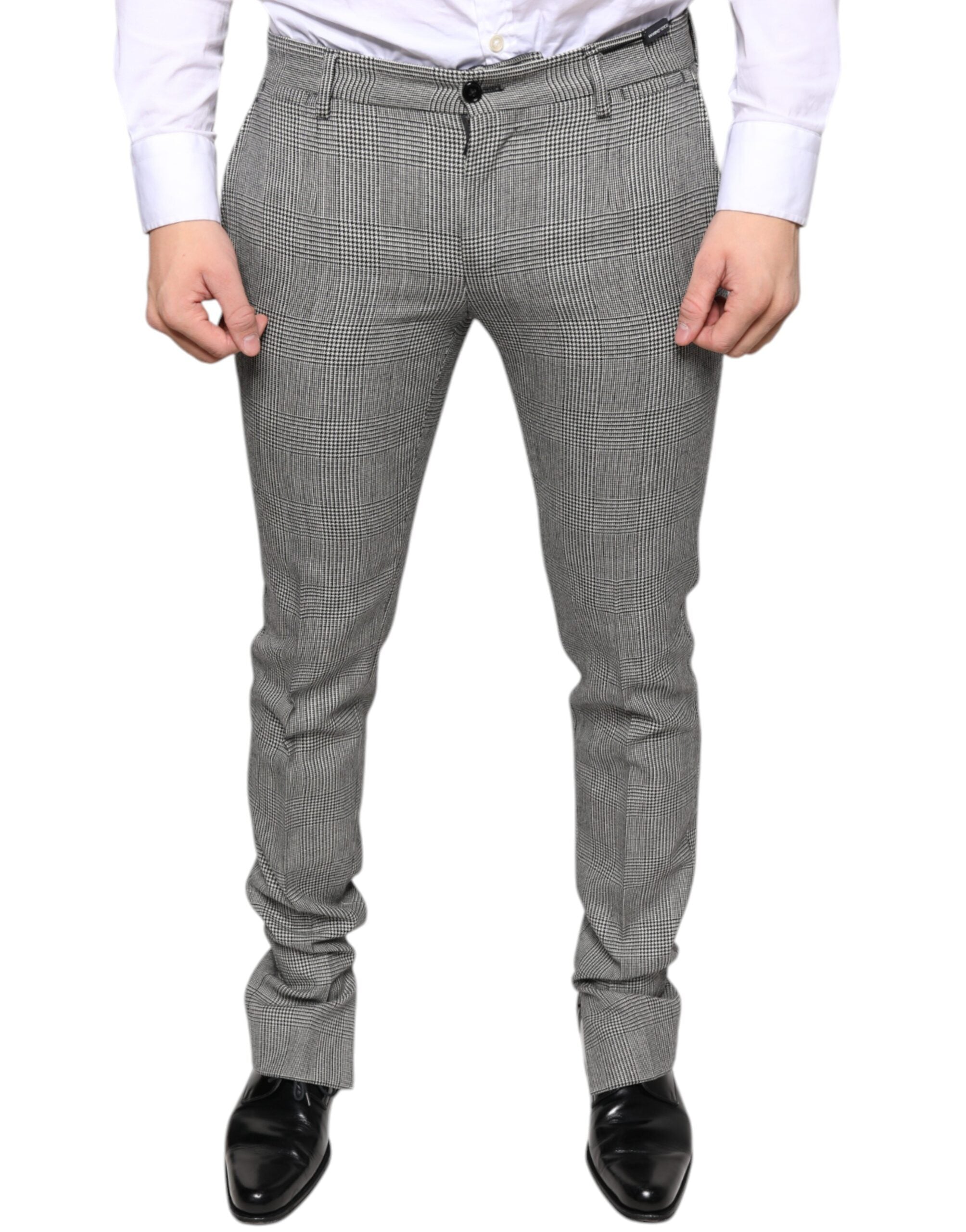 Pantalon Dolce & Gabbana gris à carreaux