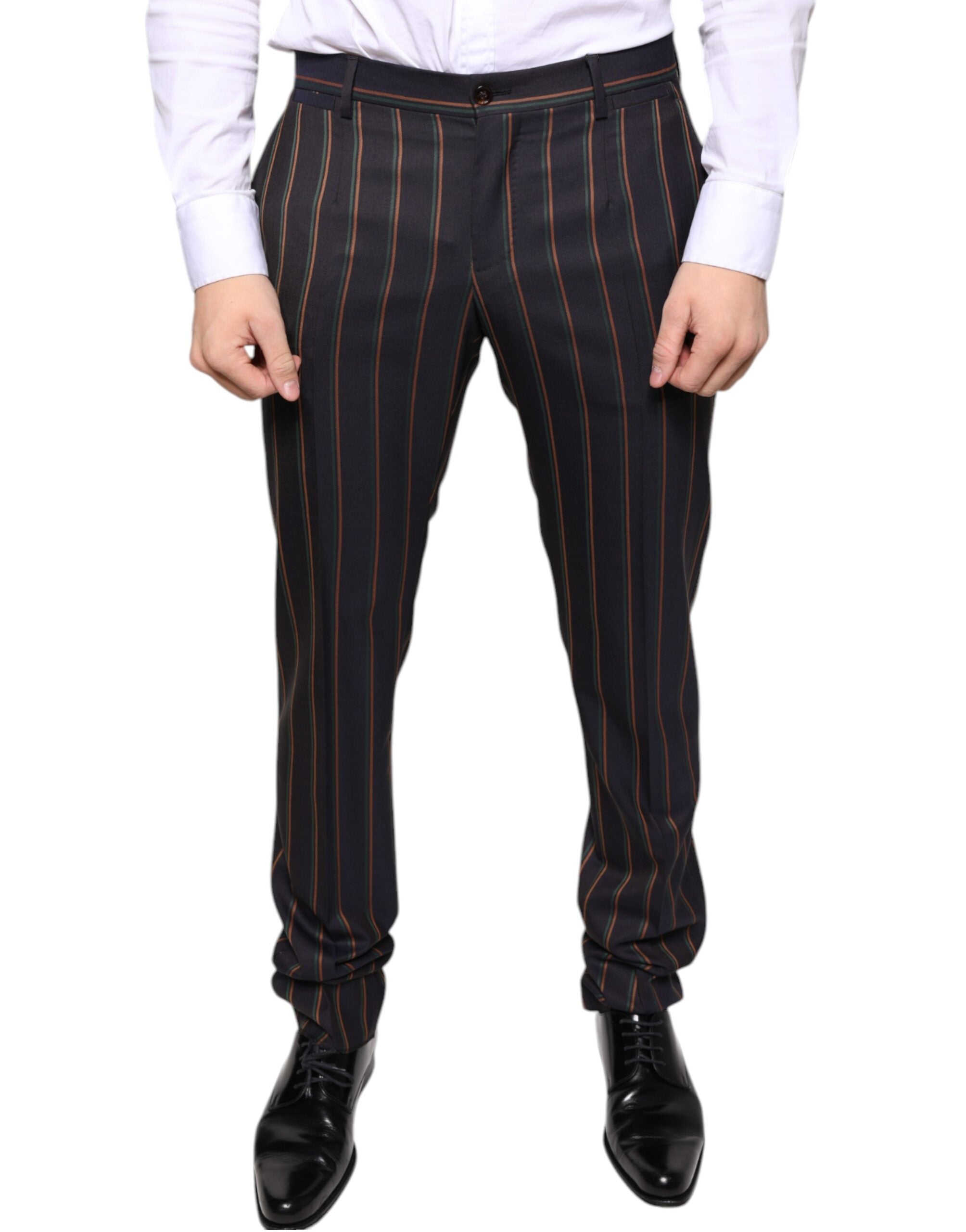 Pantalons Dolce & Gabbana rayés marron