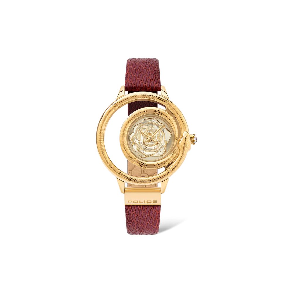 Montre Red rouge dorée