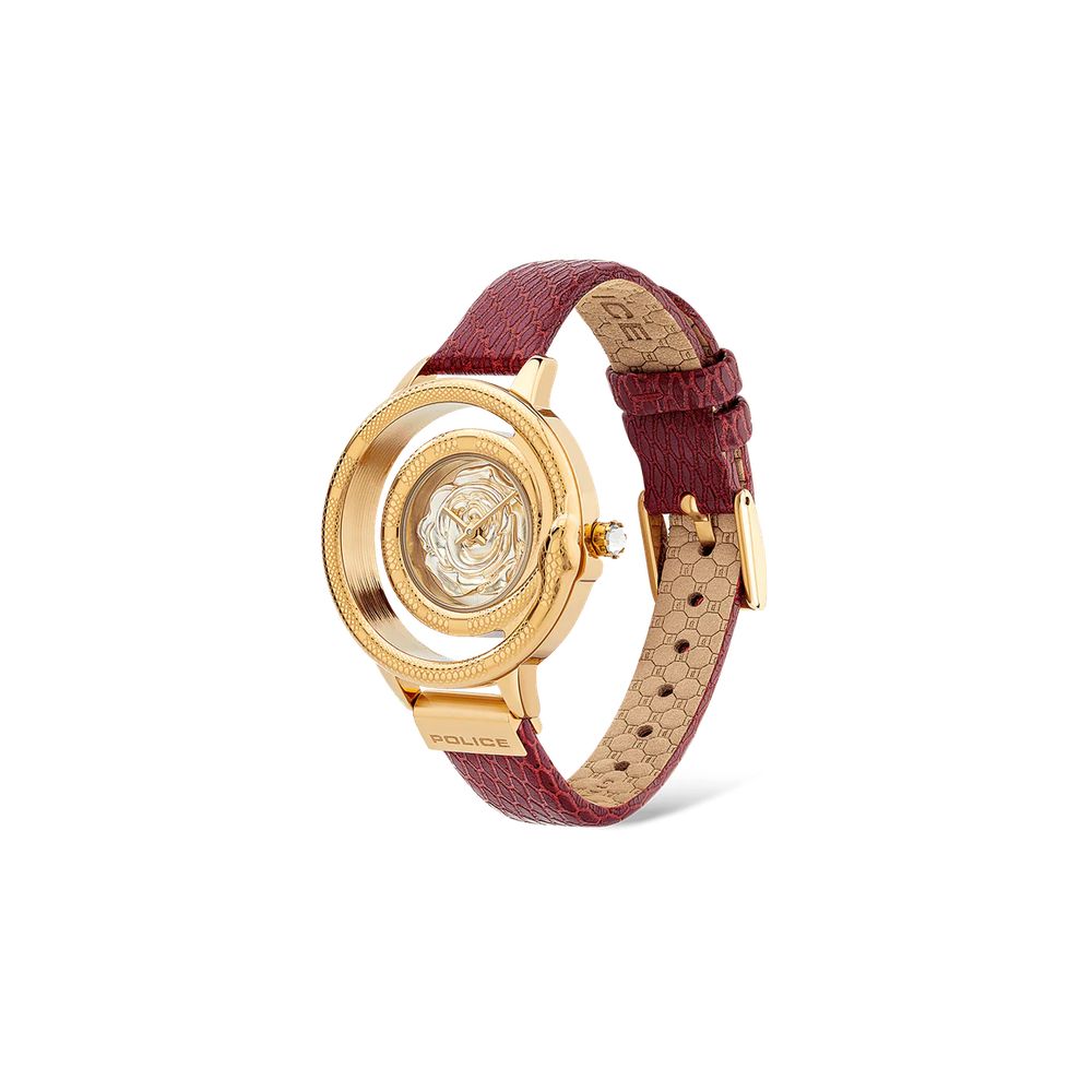 Montre Red rouge dorée