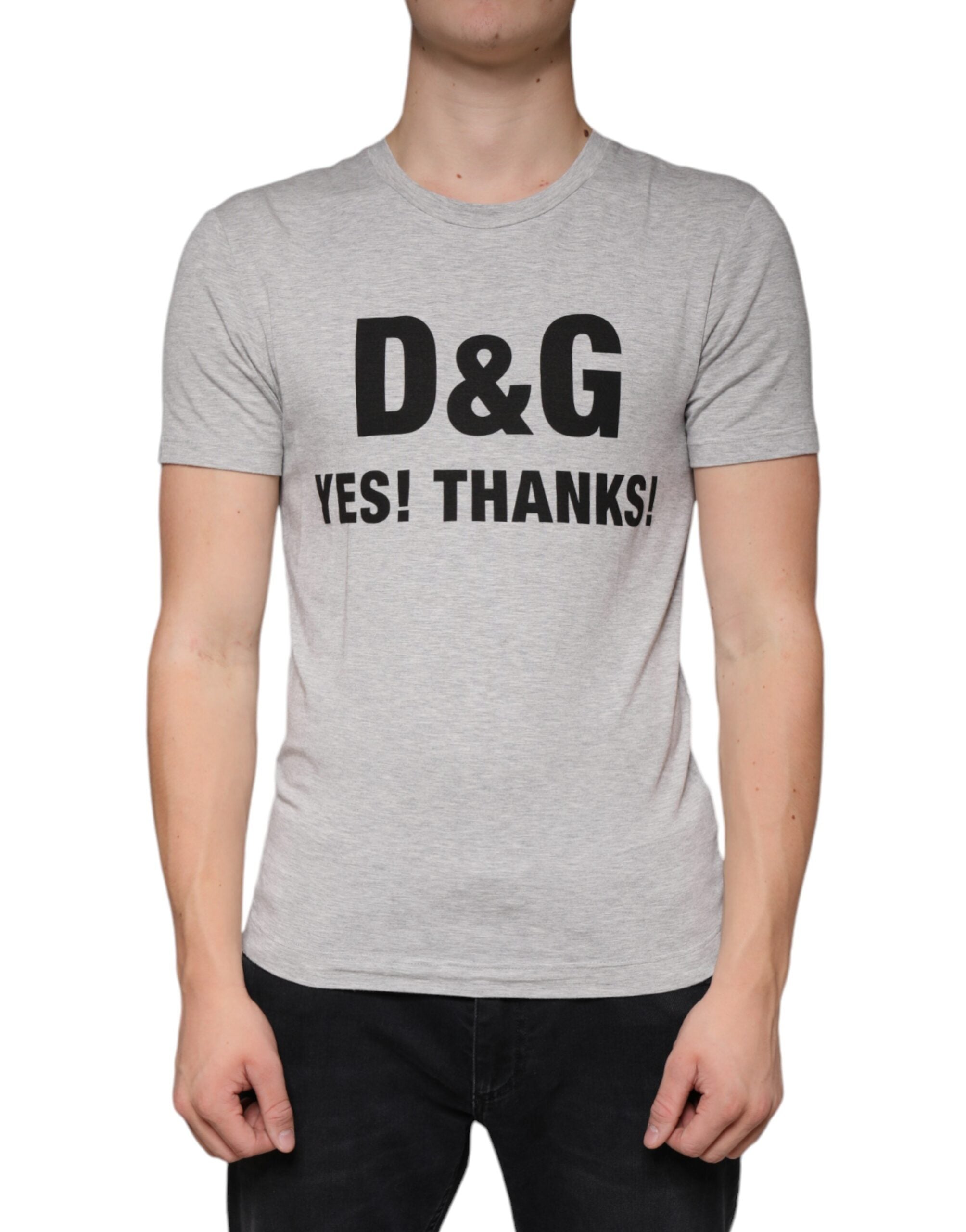 T-shirt Dolce & Gabbana logo gris