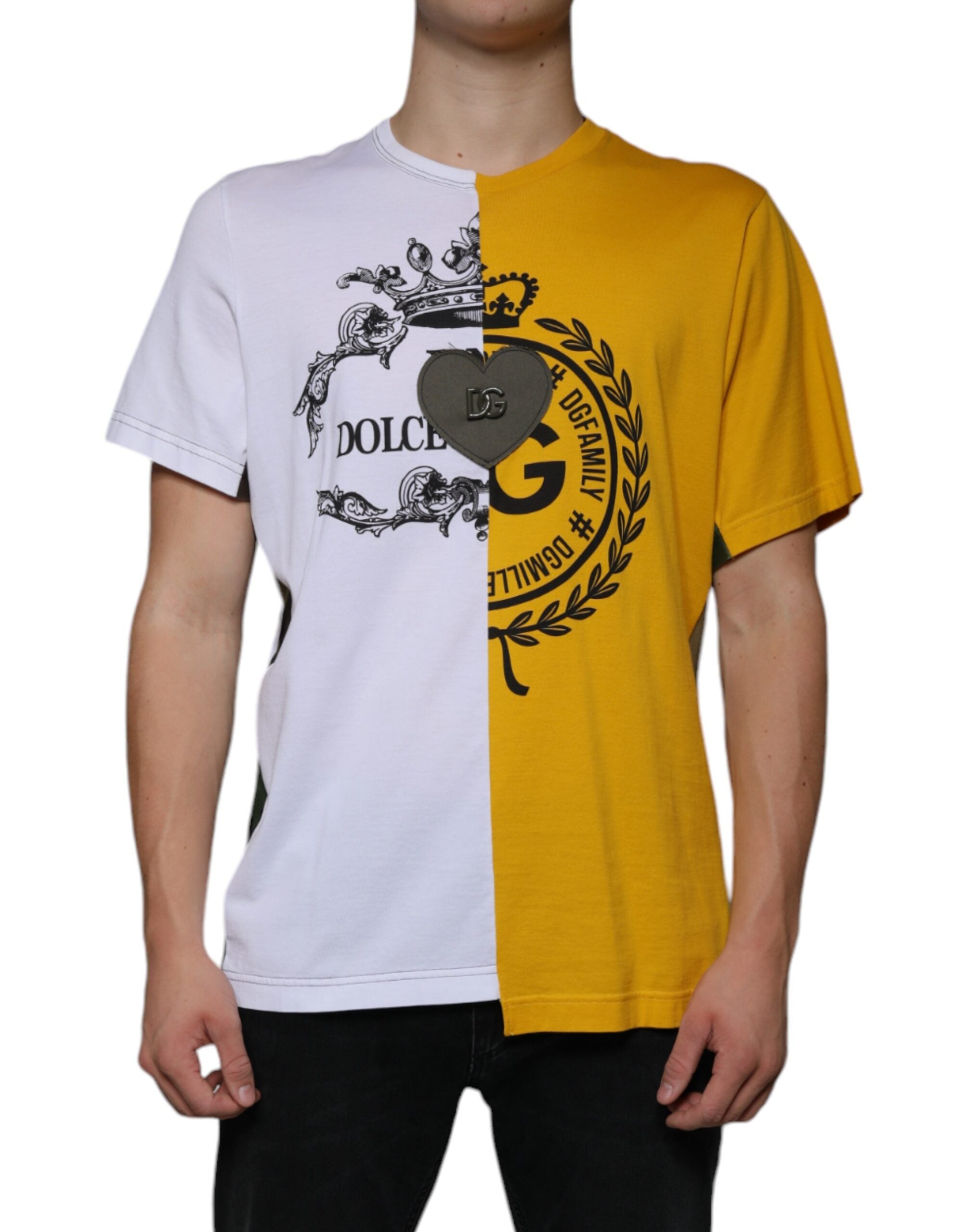T-shirt Dolce & Gabbana blanc jaune