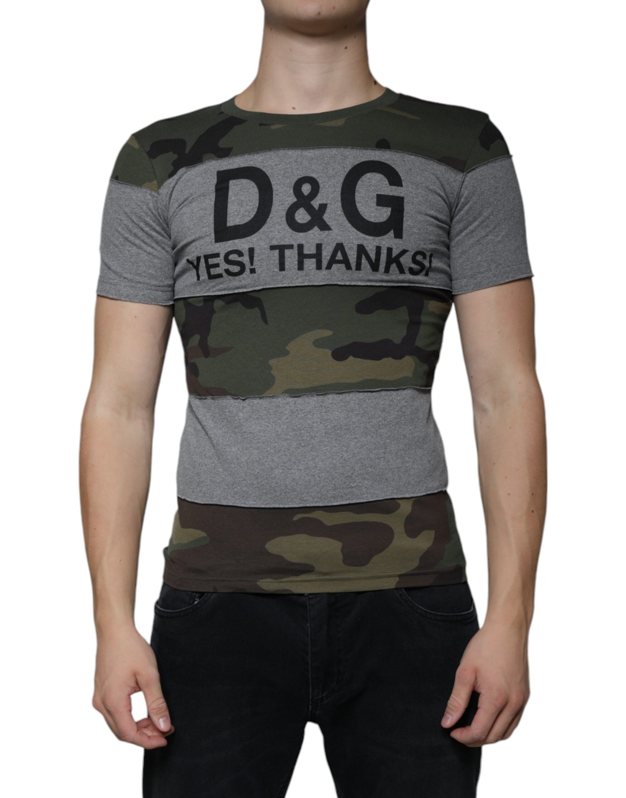 T-shirt Dolce & Gabbana camouflage multicolore