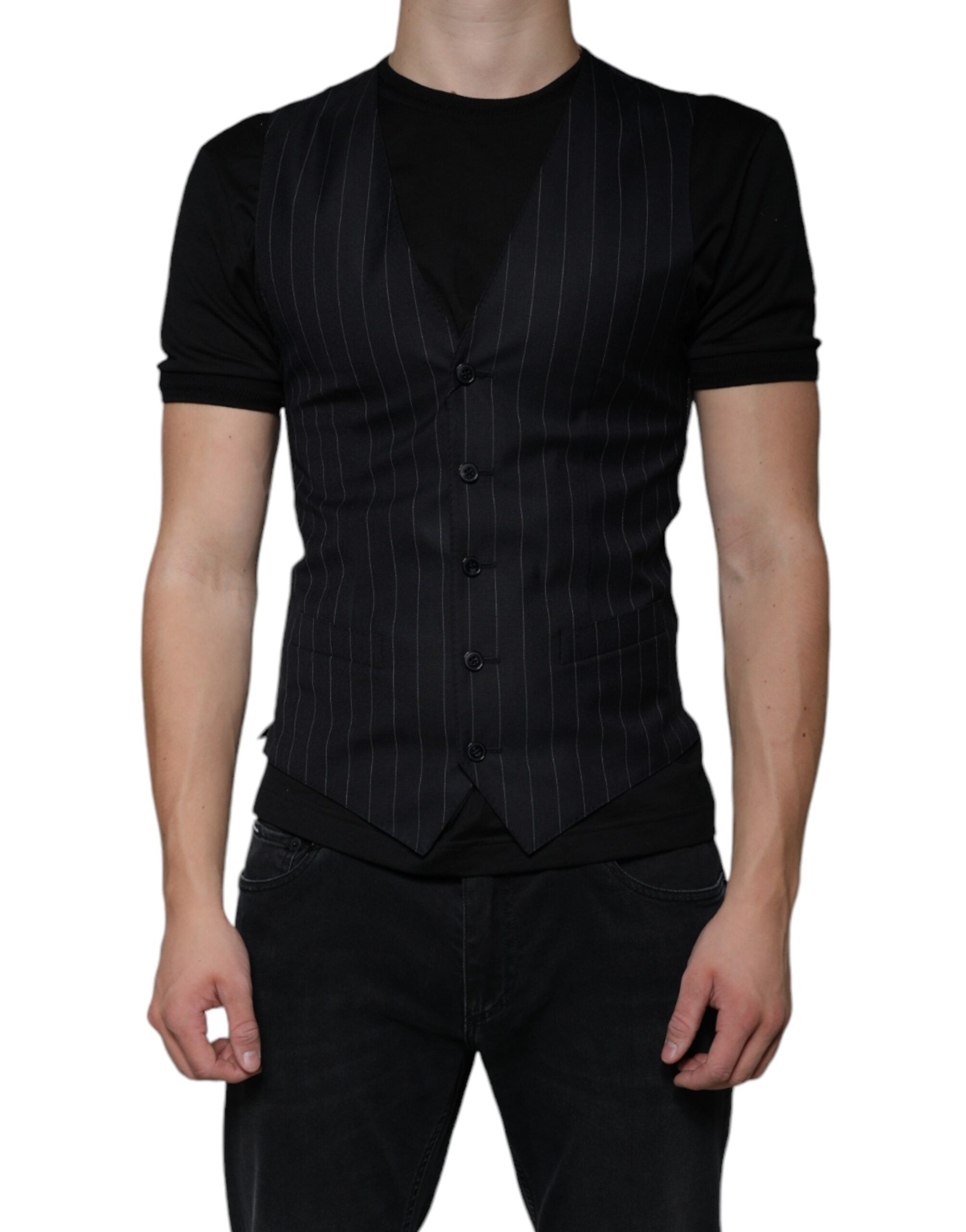 Gilet DOLCE & GABBANA cuir noir