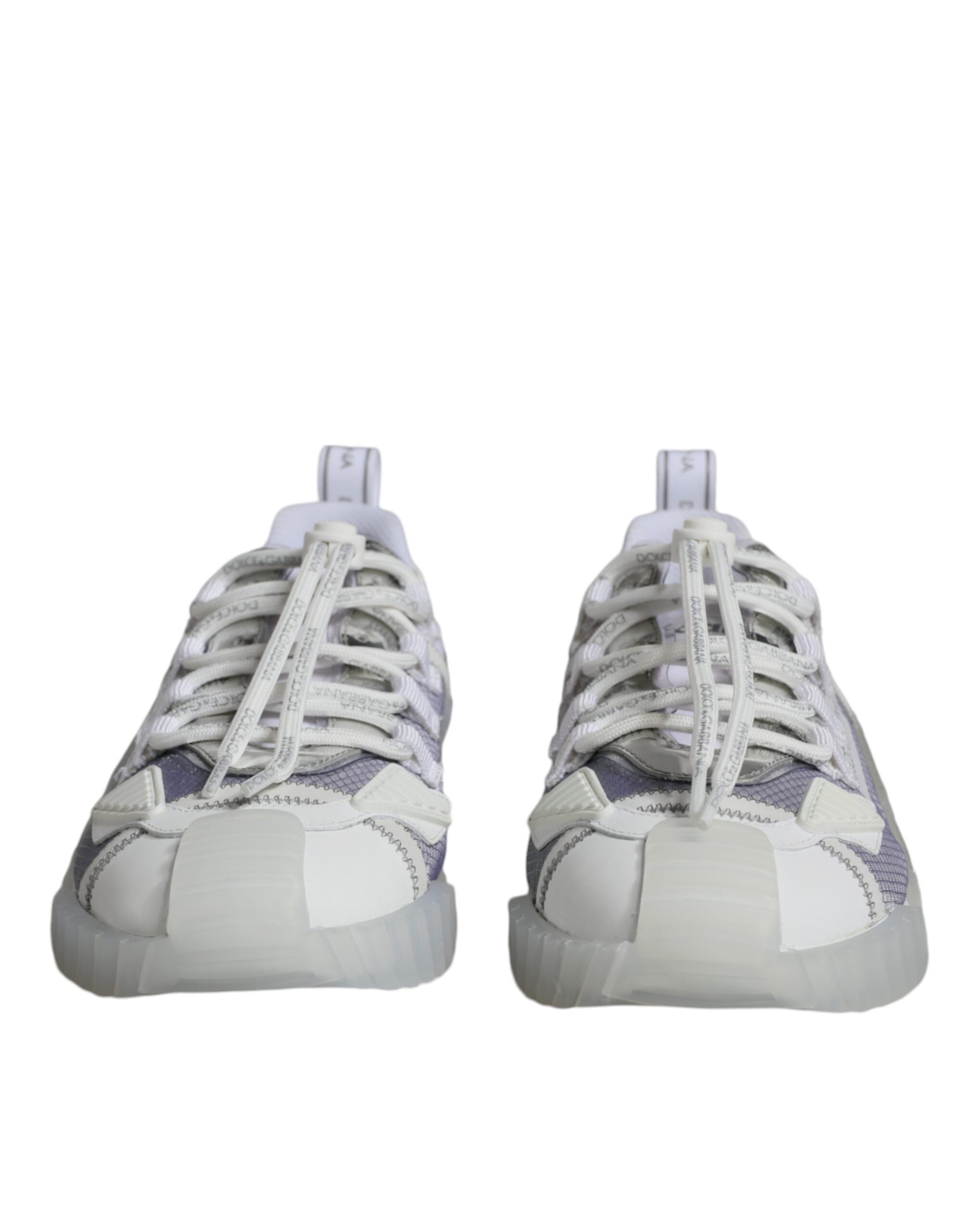 Baskets Dolce & Gabbana NS1 blanches argentées