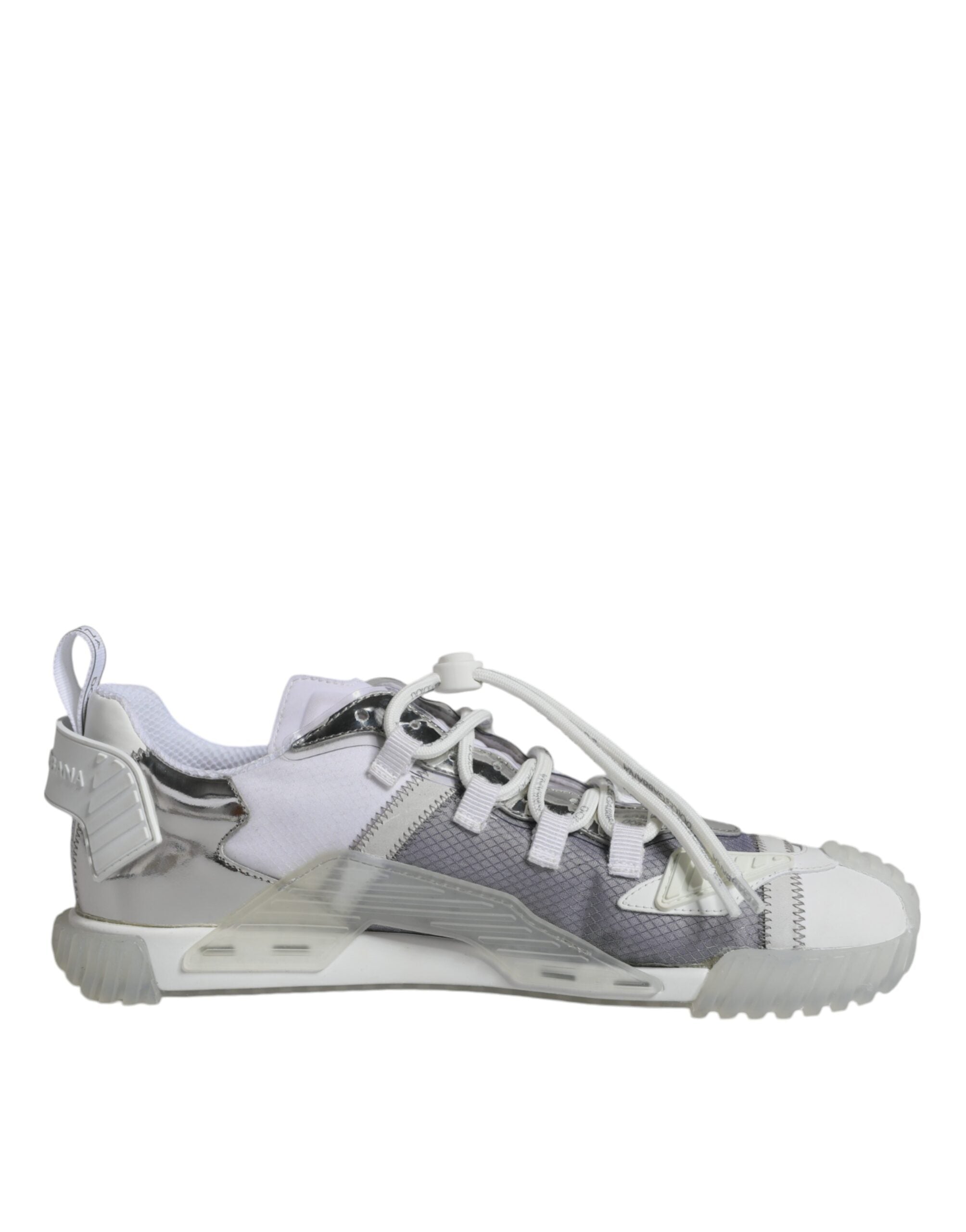 Baskets Dolce & Gabbana NS1 blanches argentées
