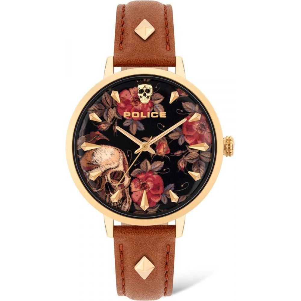 Montre Brown cuir marron rouge