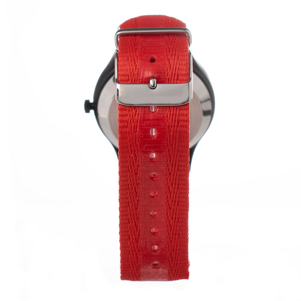 Montre Red Nylon tactique noire rouge