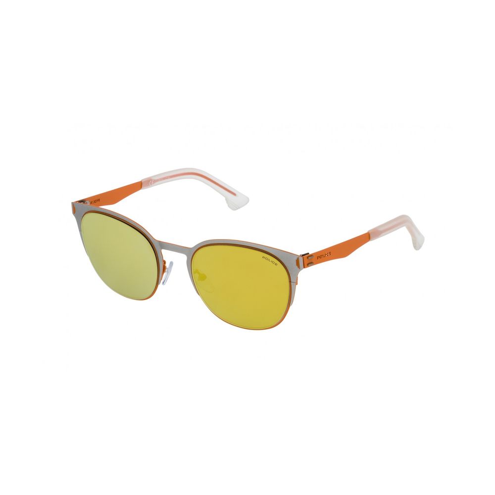Lunettes Police SPL341 argent – orange