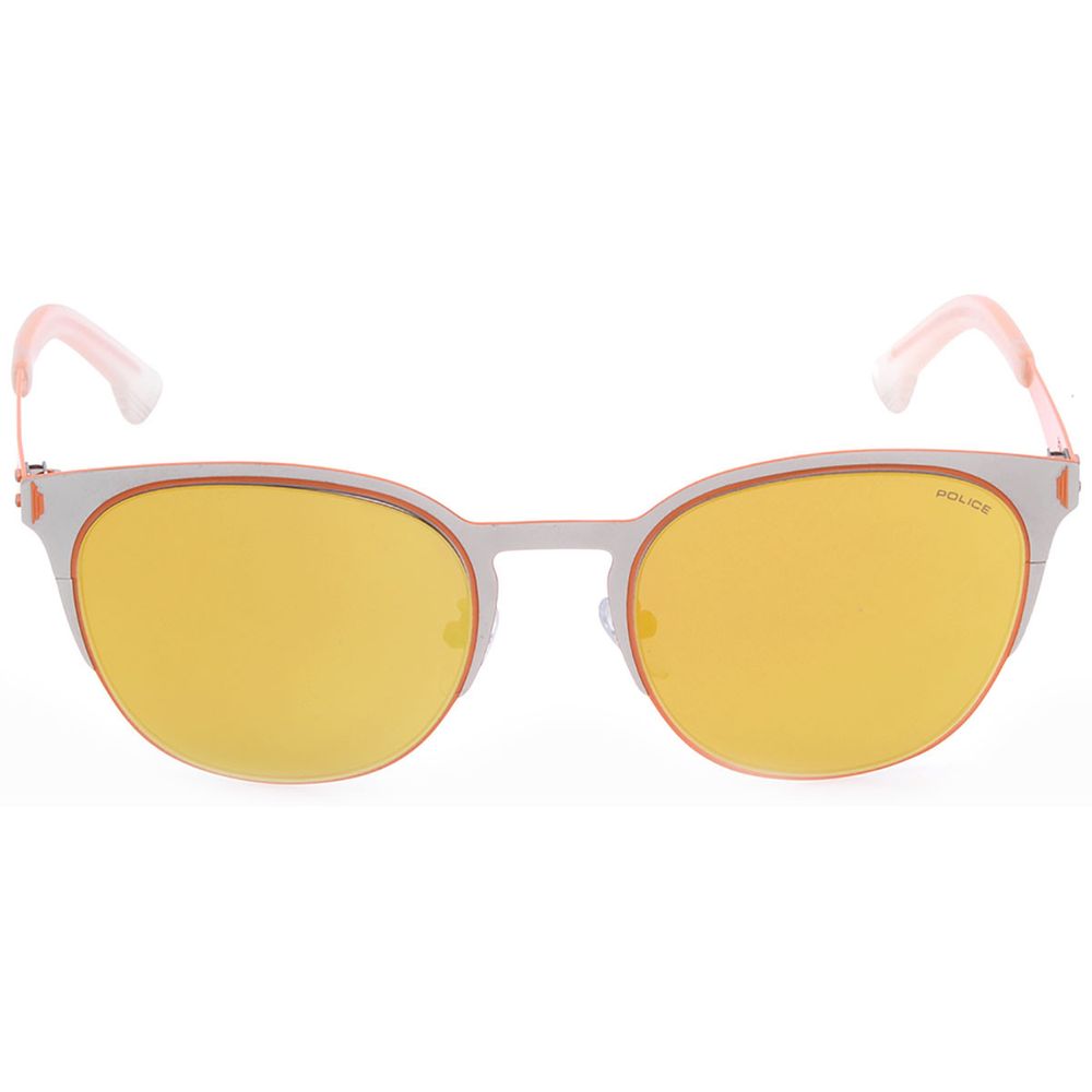 Lunettes Police SPL341 argent – orange