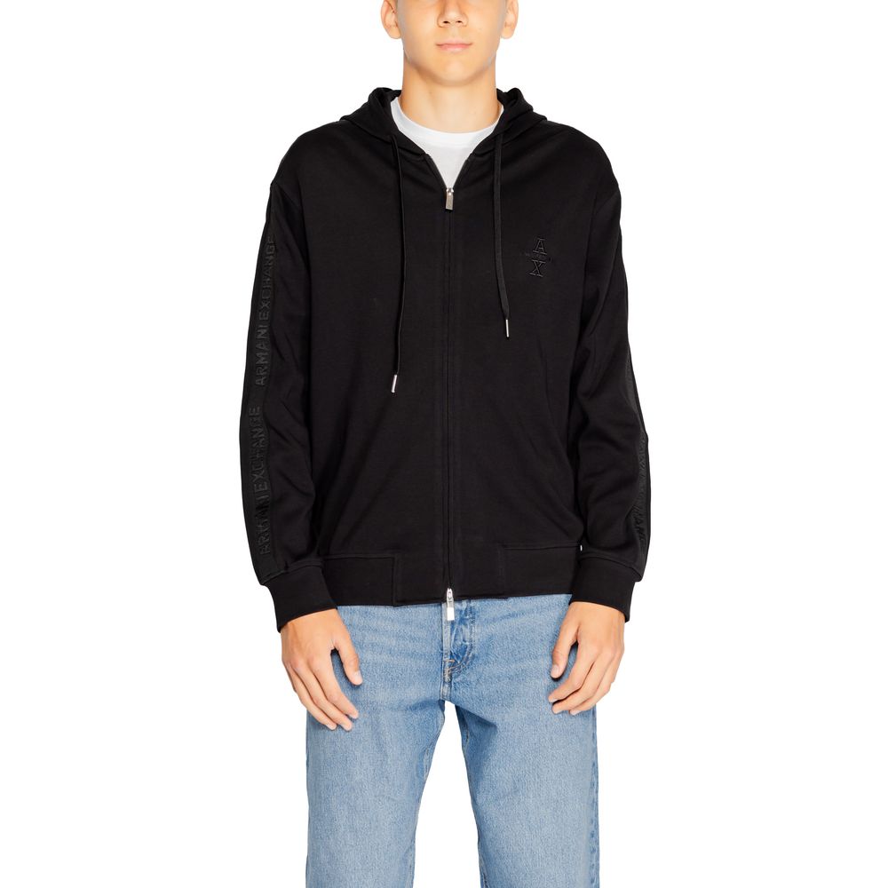 Sweatshirt noir 100% coton noir