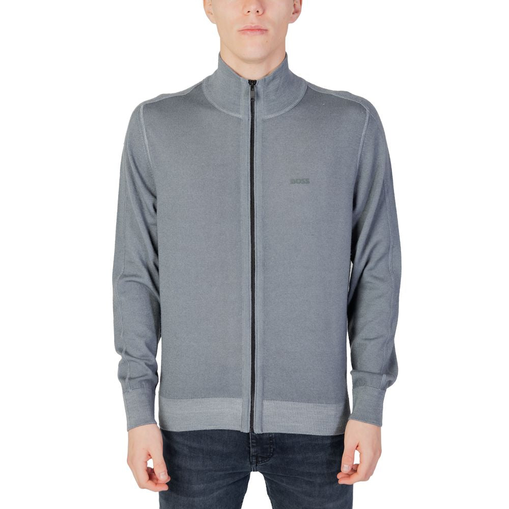 Cardigan gris en laine gris