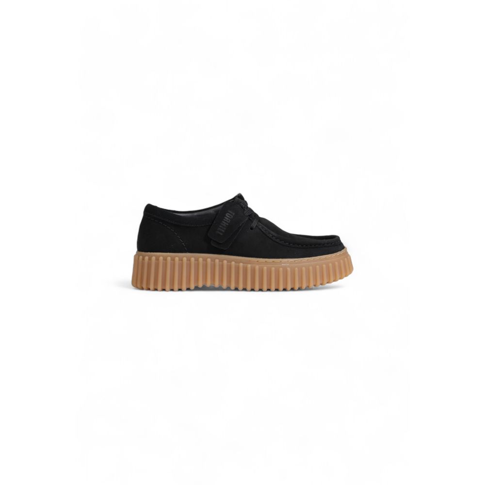 Bottines noires en cuir suédé