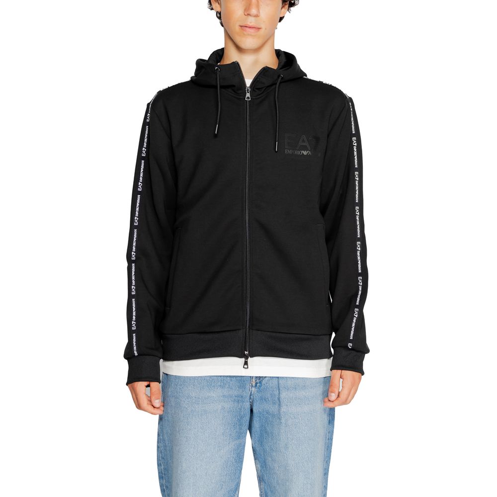 Sweatshirt EA7 à capuche noir