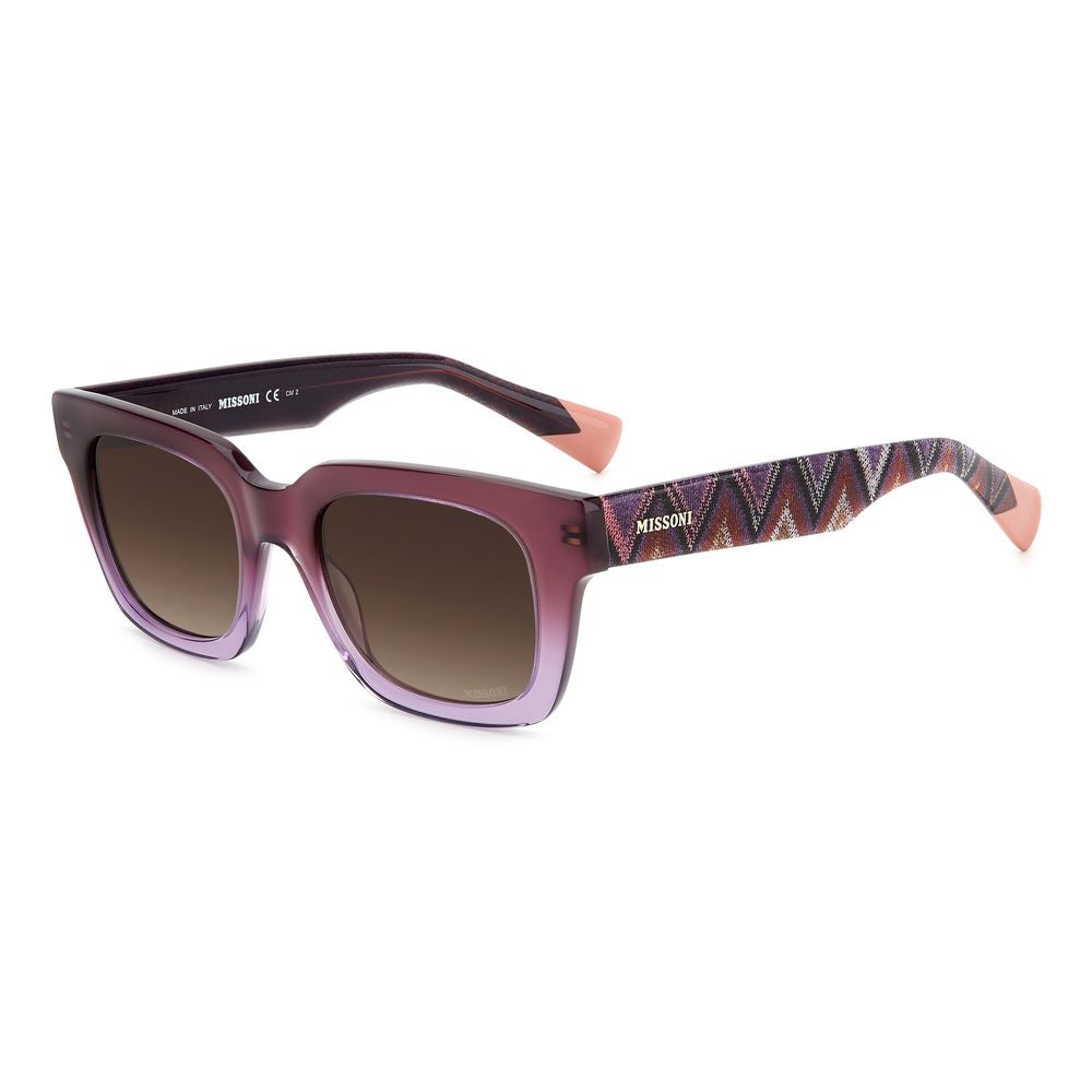 Lunettes Missoni rectangulaires violettes