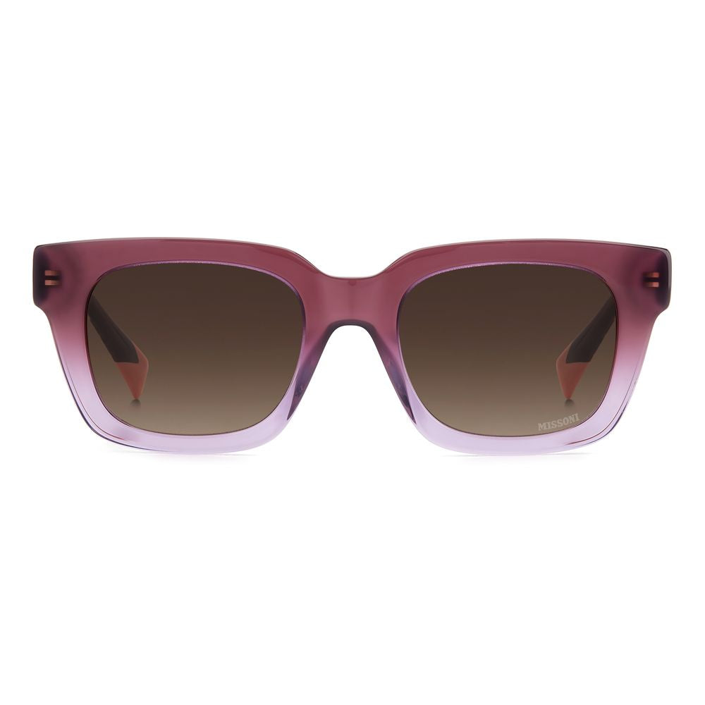Lunettes Missoni rectangulaires violettes