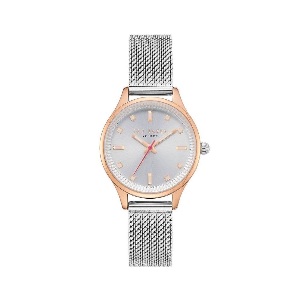Montre acier argentée grisâtre