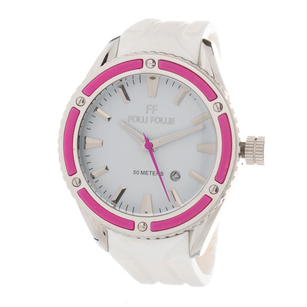 Montre quartz blanche en silicone
