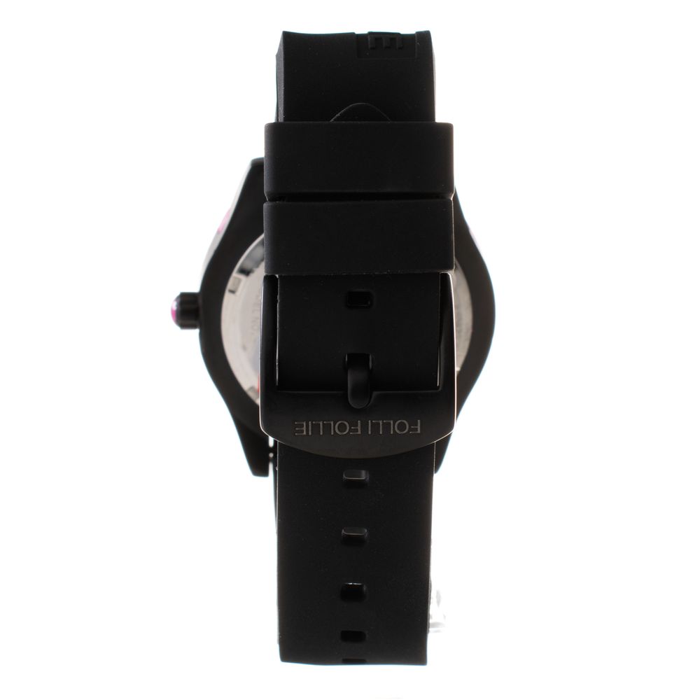 Montre analogique rose noire