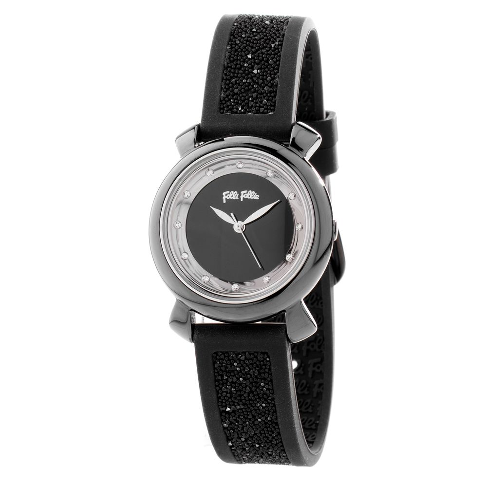 Montre Black Quartz violette noire