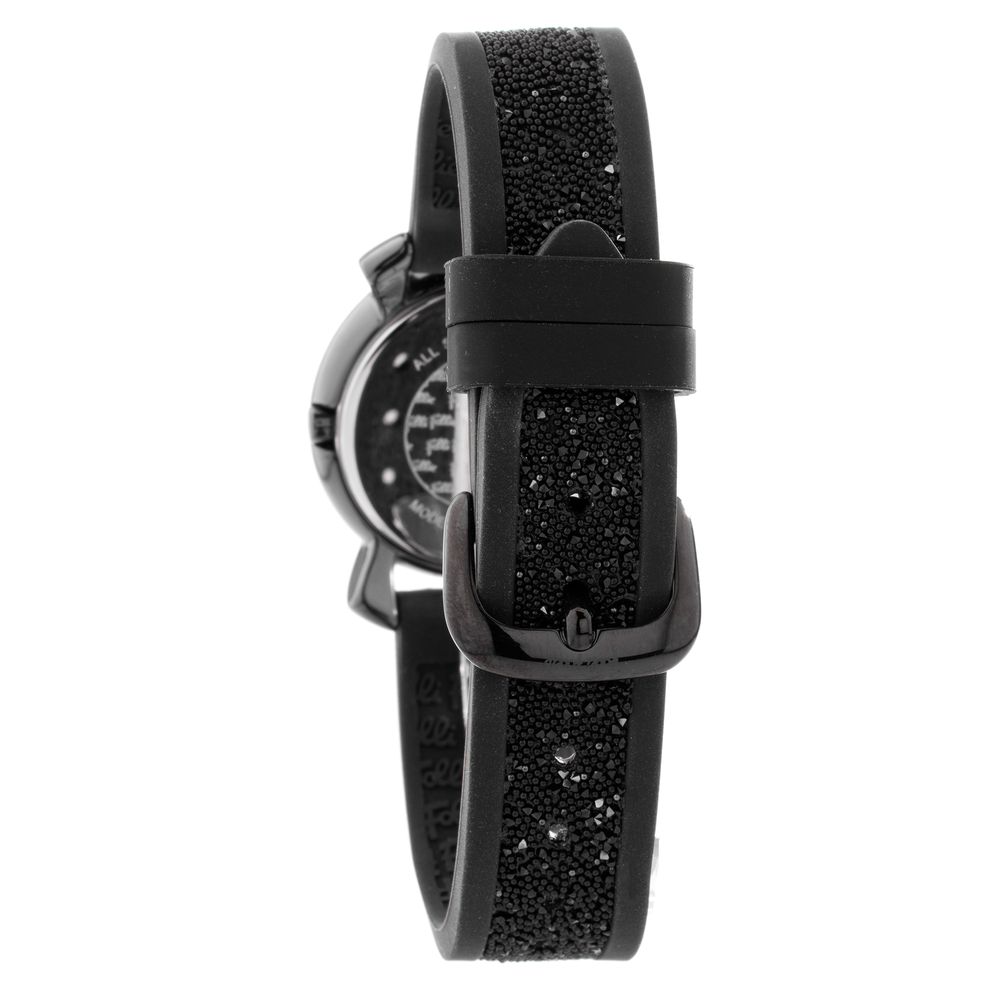 Montre Black Quartz violette noire
