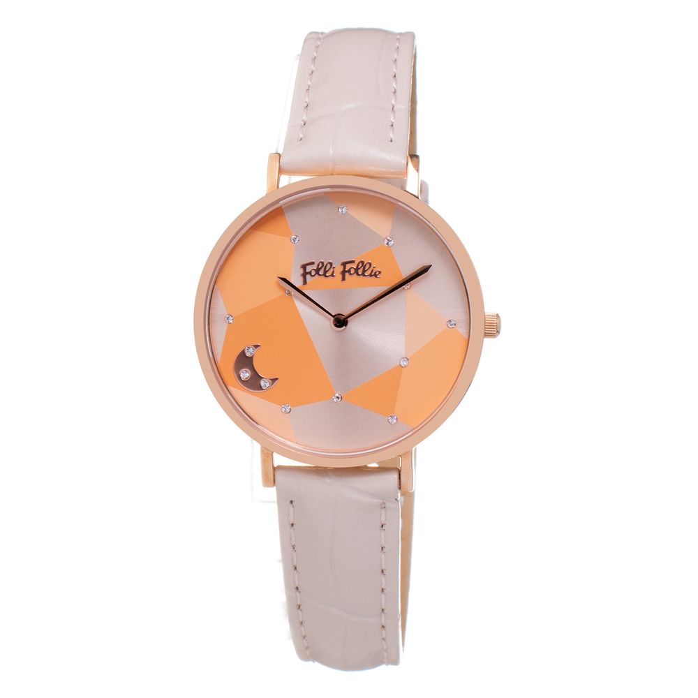 Montre beige cuir beige