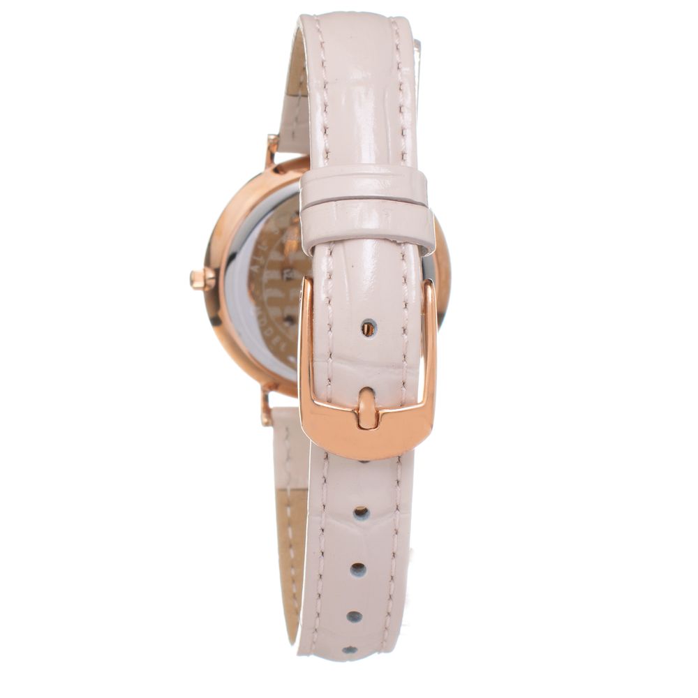 Montre beige cuir beige