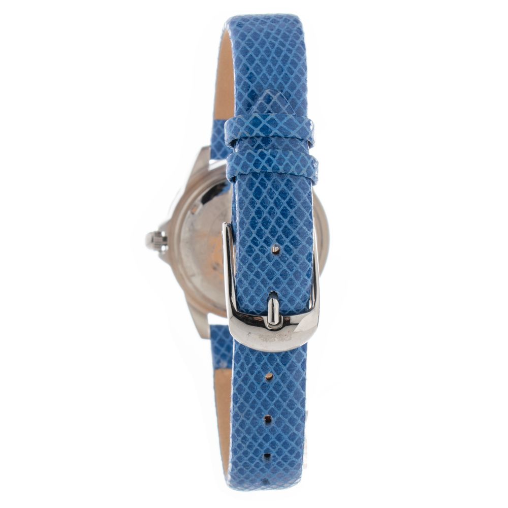 Montre Blue cuir bleue argentée