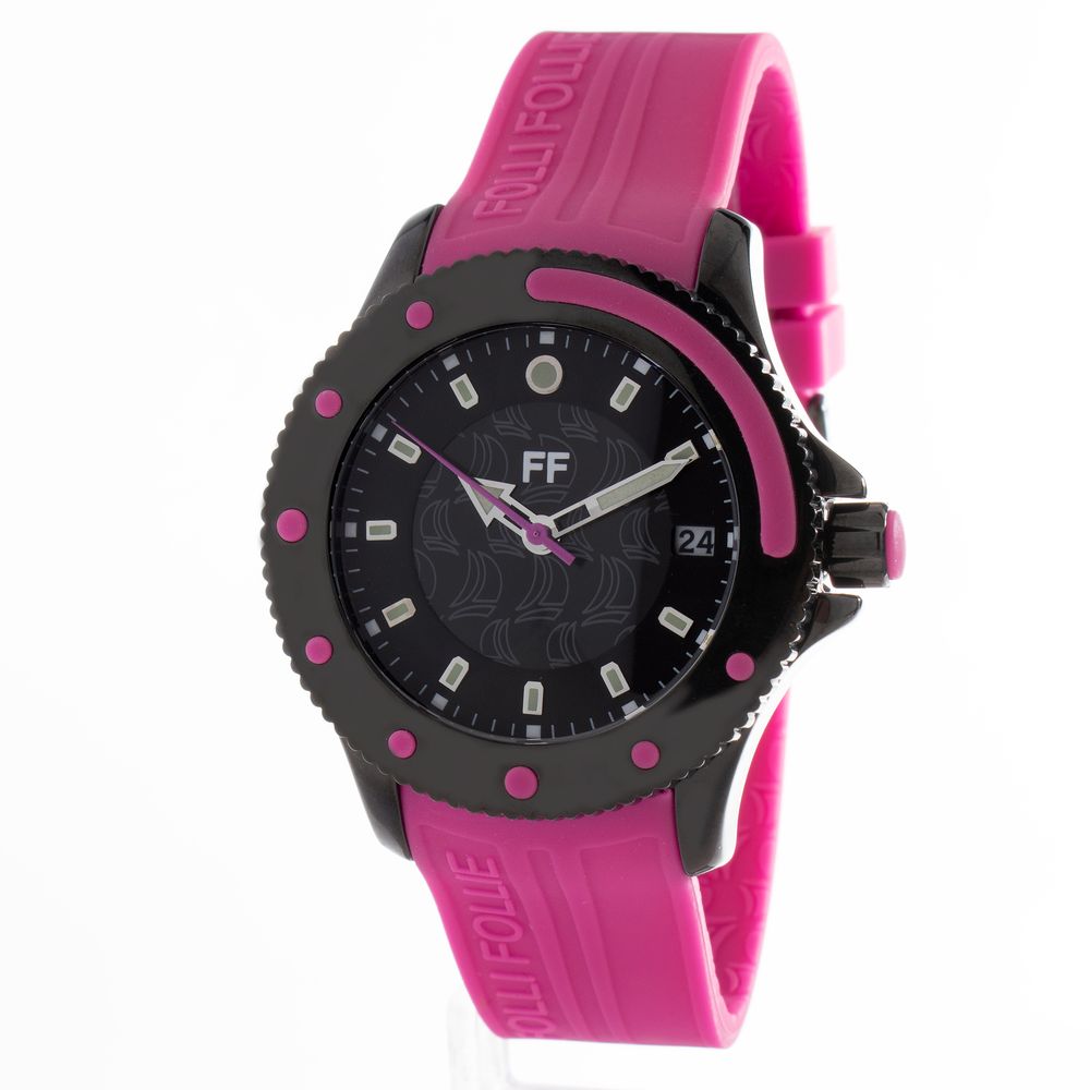 Montre Purple analogique noire violette