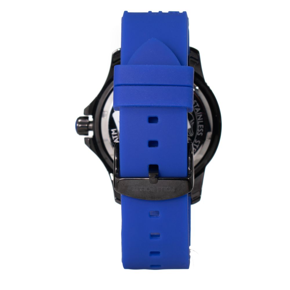 Montre bleue quartz 44MM