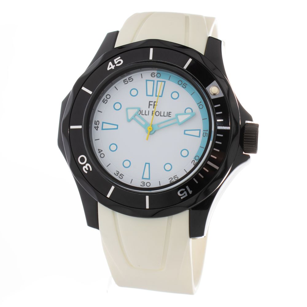 Montre quartz Synthétique blanche blanche