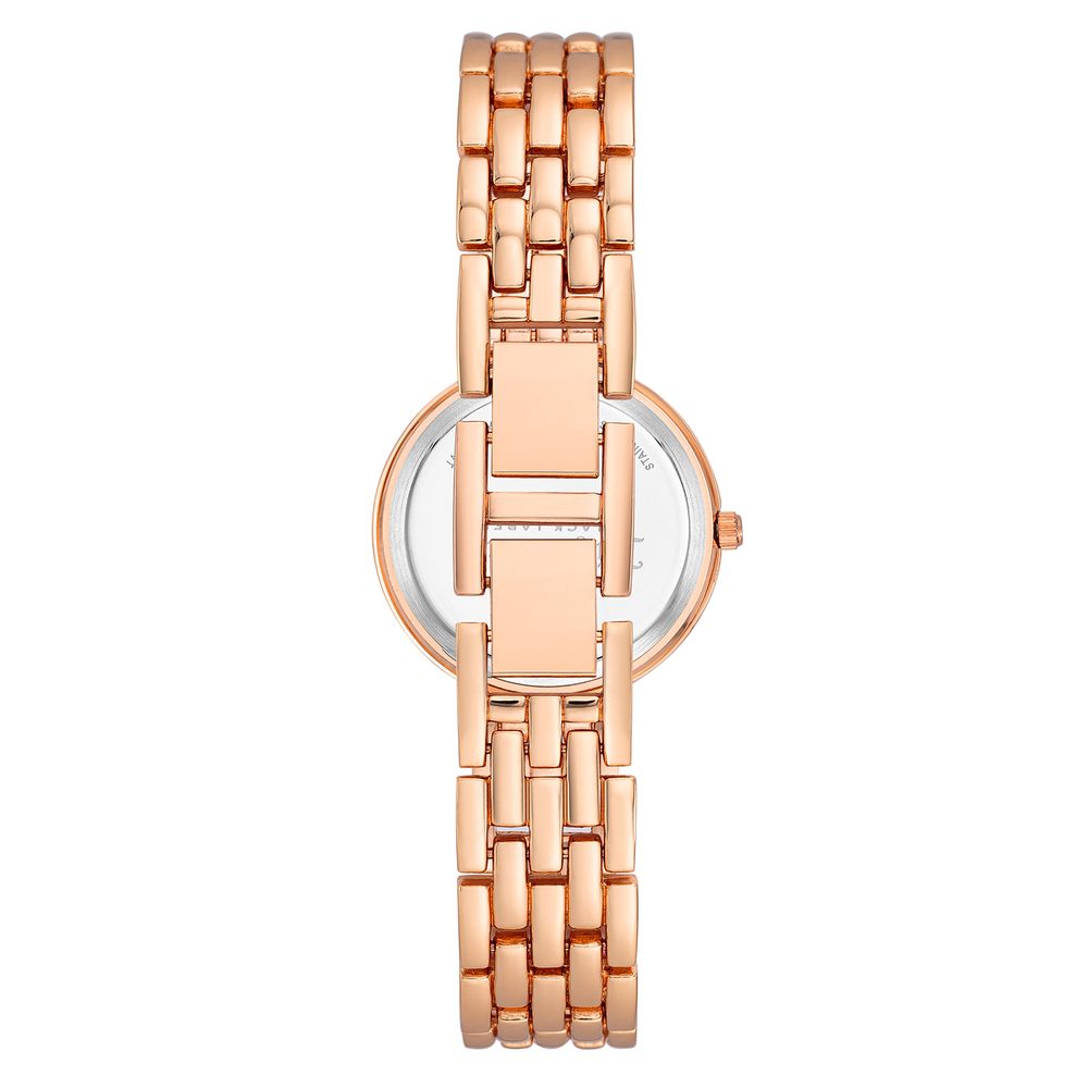 Montre métal multicolore rose