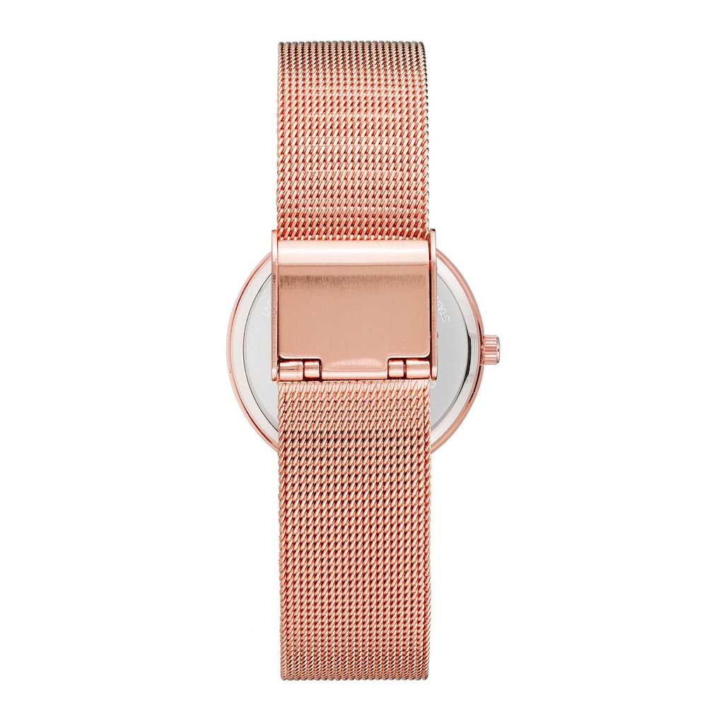 Montre en acier inoxydable rose rose