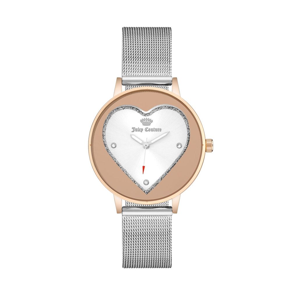 Montre Silver Quartz 38 mm rose