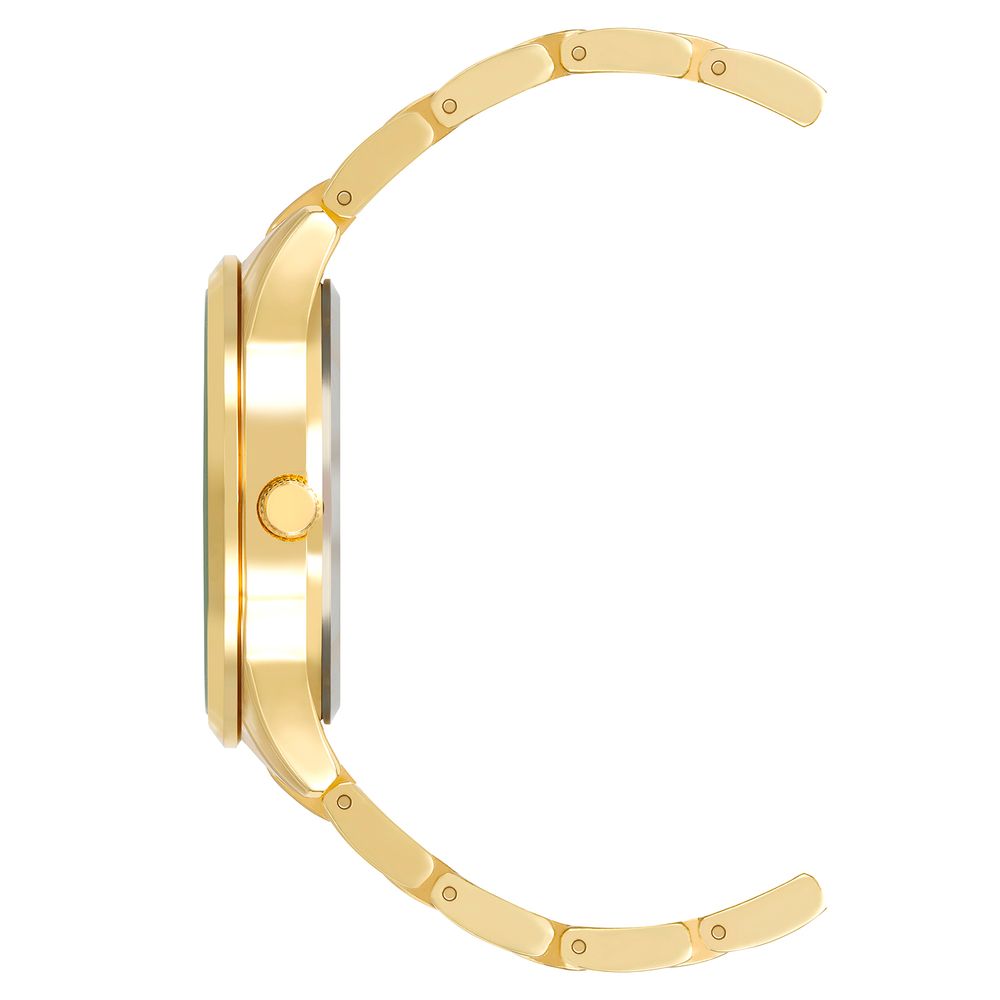 Montre dorée multicolore