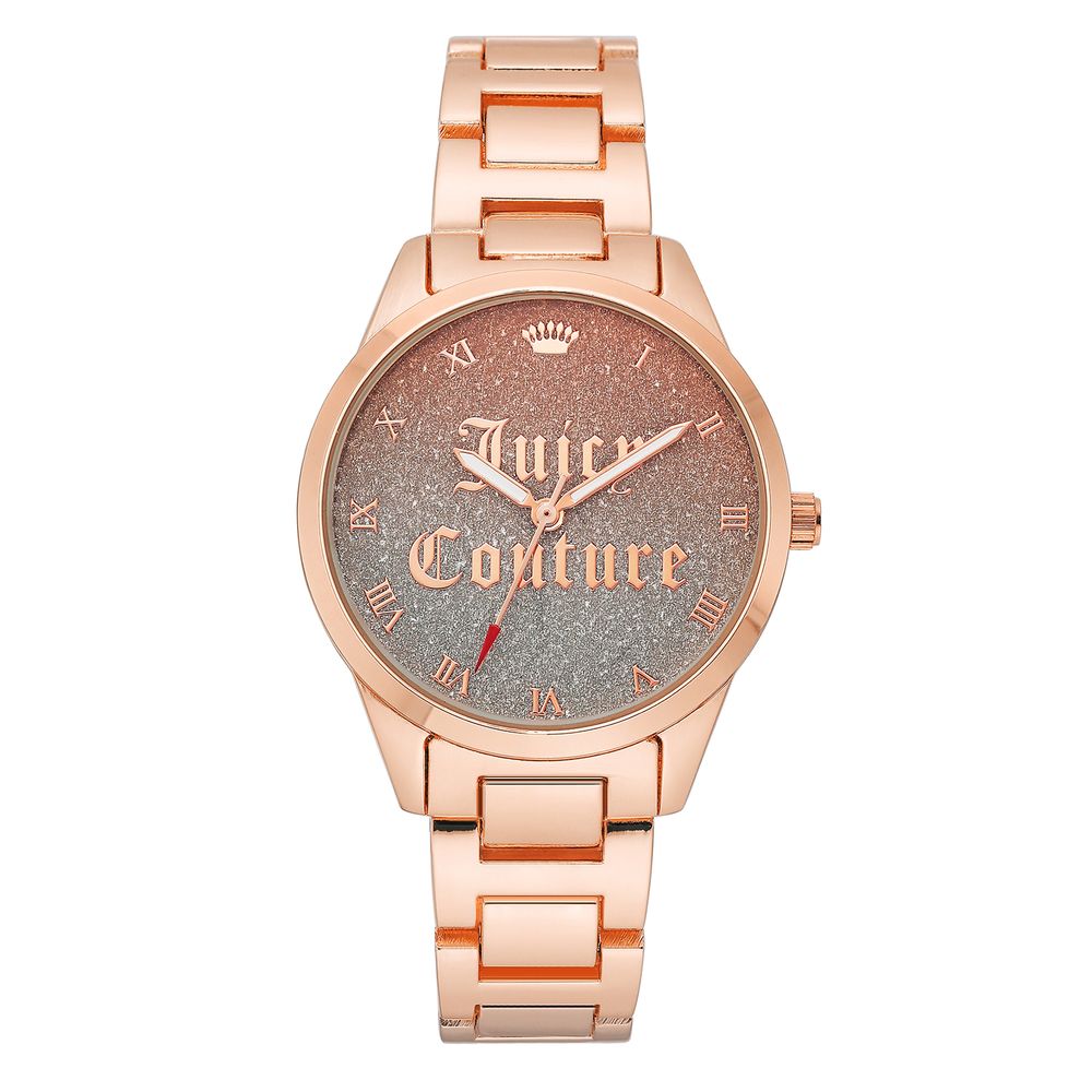 Montre Metal rose multicolore argentée