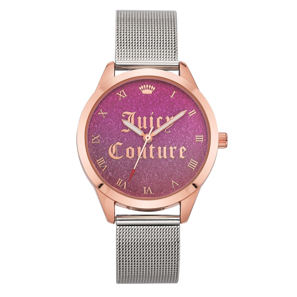 Montre Pink Quartz argentée rose